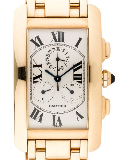 cartier tank americaine chronograph.